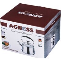 Чайник со свистком Agness 909-602