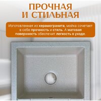 Кухонная мойка Saniteco Fortis (бежевый)
