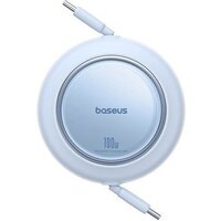 Кабель Baseus Free2Pull Mini Retractable Charging Cable 100W USB Type-C - USB Type-C (1.5 м, голубой)