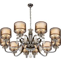 Подвесная люстра iLamp Mario RM16001/10 (хром)