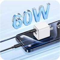 Кабель Usams US-SJ711 USB Type-C - USB Type-C (1 м, белый)