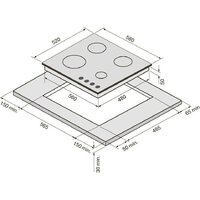 Варочная панель Krona Nebel 60 WH W