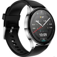 Умные часы Amazfit POP 3R (серебристый, с силиконовым ремешком)