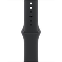 Умные часы Apple Watch Series 11 42 мм (алюминиевый корпус, космический серый/черный, спортивный силиконовый ремешок M/L)