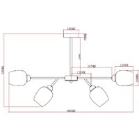 Подвесная люстра Moderli Cassy V10820-6C