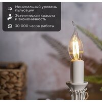 Светодиодная лампочка Rexant Свеча на ветру CN37 7.5Вт E14 600Лм 2700K теплый свет 604-101