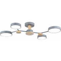 Припотолочная люстра Ambrella light FL4859/4 GR/WD (серый/дерево)