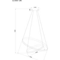 Подвесная люстра Arte Lamp Meridiana A2198SP-2WH
