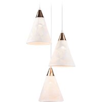Подвесная люстра Ambrella light Traditional TR8433/3 WH/FGD (белый/золото)