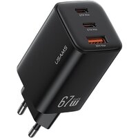 Сетевое зарядное Usams CC265 67W GaN (черный)