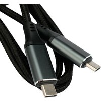 Кабель Cablexpert USB Type-C - USB Type-C CC-USB4-CMCM-BR-1M (1 м, черный)