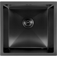 Кухонная мойка ARFEKA ECO AR 450*450 BLACK PVD NANO DECOR MILLET GRAINS