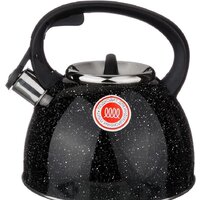 Чайник со свистком Agness Black Marble 907-045