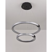Подвесная люстра iLedex Vision 9225-6+4SD GR+BK