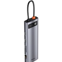 Док-станция Baseus Metal Gleam Series 11-in-1 Multifunctional HUB Type-C Hub Docking Station CAHUB-CT0G