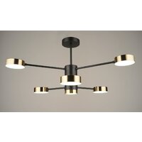 Люстра средней высоты Mirastyle SX-N-4188/6 BK+GD