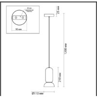 Подвесная люстра Odeon Light Kerama 5054/1B