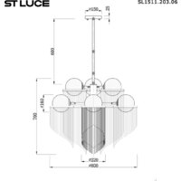 Подвесная люстра ST Luce SL1511.203.06