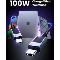 Кабель Ugreen L512 USB Type-C - USB Type-C 45063 (1 м, черный)