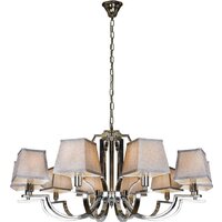 Подвесная люстра iLamp Hilton 6943-10 (хром/серый)