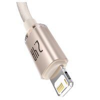 Кабель Baseus Crystal Shine USB Type-A - Lightning (1.2 м, розовый)