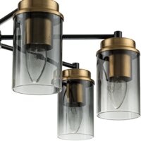 Люстра средней высоты Escada 2118/7P (Black/Brass)