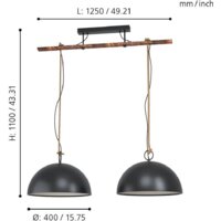 Подвесная люстра Eglo Hodsoll 43397