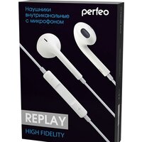 Наушники Perfeo Replay (белый)
