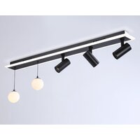 Трековый светильник Ambrella light Comfort FL66202/1+5 BK (черный)