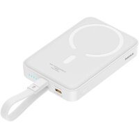Внешний аккумулятор Baseus Magnetic Mini Wireless Fast Charge 20W 10000mAh (белый)