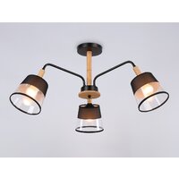 Люстра средней высоты Ambrella light TR4740/3 BK/LW