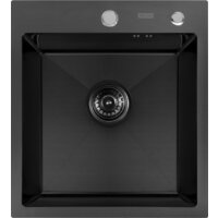 Кухонная мойка ARFEKA ECO AR 450*500 BLACK PVD NANO DECOR MILLET GRAINS