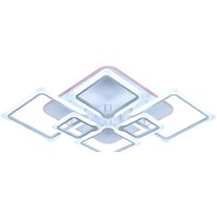 Припотолочная люстра Aitin Pro L26550/6 (белый RGB)