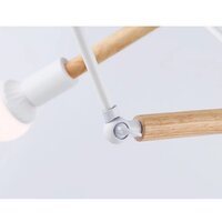 Подвесная люстра Ambrella light Traditional TR80485/6 WH/LW (белый/светлое дерево)