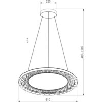 Подвесная люстра Евросвет 40025/1 LED (серый)