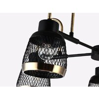 Люстра средней высоты Ambrella light TR8002/5 SB/BK (бронза/черный)