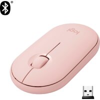 Мышь Logitech M350 Pebble (розовый)