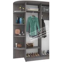Шкаф-купе Кортекс-мебель Лагуна ШК09-01 правая консоль (венге/венге светлый)