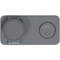 Беспроводное зарядное Magssory Yoga 3 в 1 Charging Station для Apple Qi2 WCH016m (темно-серый)