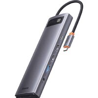 Док-станция Baseus Metal Gleam Series 12-in-1 Multifunctional Type-C Hub Docking Station WKWG020213
