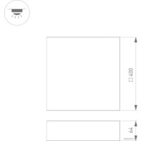 Светильник-тарелка Arlight SP-QUADRO-S400x400-40W 034797