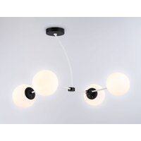 Люстра средней высоты Ambrella light Traditional TR2542/4 WH/BK