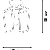 Люстра средней высоты Vitaluce V3766-1/1PL