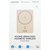 Внешний аккумулятор Roome Urban W71 5000mAh Magnetic Wireless (золотистый)