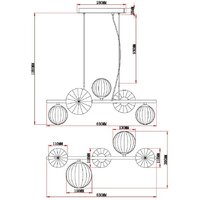 Подвесная люстра Moderli Molly V10801-5P