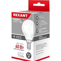 Светодиодная лампочка Rexant G45 E14 7.5 Вт 6500 К 604-033