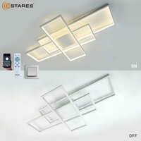 Светильники, люстры, бра, споты Estares Sven 120W 3S-APP-900x500x80-WHITE/WHITE-220-IP20