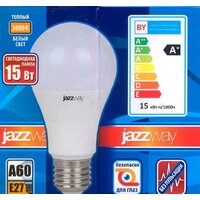 Светодиодная лампочка JAZZway PLED-LX A60 E27 15 Вт 3000 К