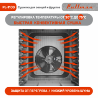 Сушилка для овощей и фруктов Pullman PL-1103