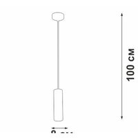 Подвесная люстра Vitaluce V46390-8/1S